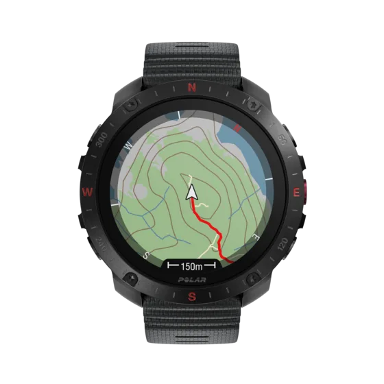 Polar Grit X2 Pro in Night Black